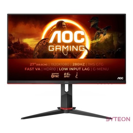 AOC 27G2ZN3 68,6cm (27) FHD VA Gaming Monitor 169 HDMI,DP 280Hz 0,5ms (MPRT) Sync