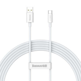 Baseus Superior Series Cable USB to USB-C, 65W, PD, 2m (white)