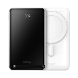 Baseus Magnetic Powerbank,10000mAh, 20W (fehér)