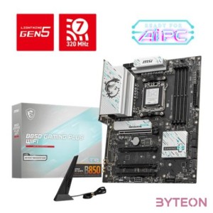 MSI B850 GAMING PLUS WIFI Mainboard AM5 M.2,WIFI7,BT,DP,USB-C