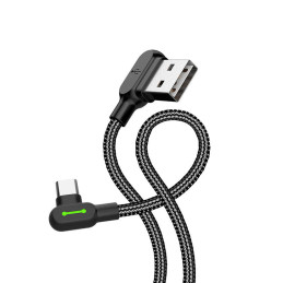 USB to USB-C cable Mcdodo CA-5280 LED, 0.5m (black)