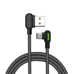 USB to USB-C cable Mcdodo CA-5280 LED, 1.2m (black)