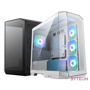 MSI MAG Pano M100R PZ Midi Tower Gaming Gehuse, Echtglas Seitenfenster, Wei