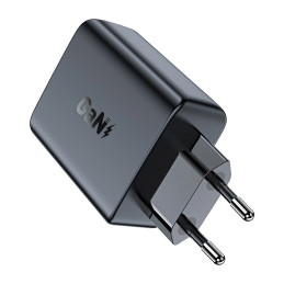 Wall charger Acefast A29 PD50W GAN 2x USB-C 50W (black)