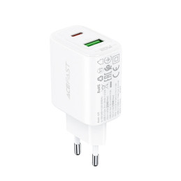 Wall Charger Acefast A25, USB + USB-C, PD 20W (white)