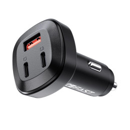 Car Charger Acefast B3, 66W, 2x USB-C + USB (black)