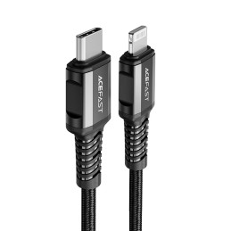 Cable USB-C to Lightning Acefast C1-01, 1.2m (black)