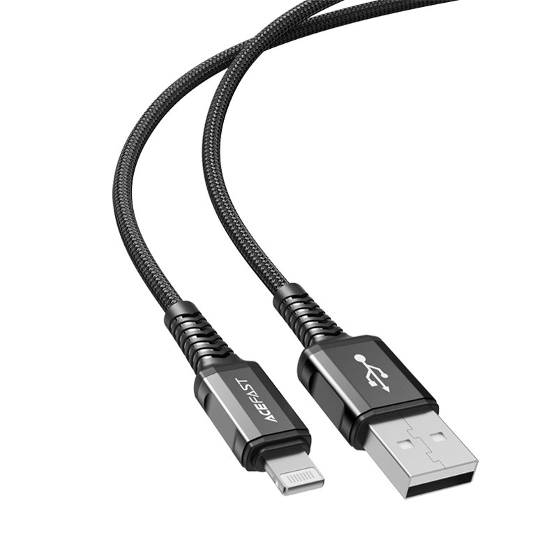 Cable USB to Lightning Acefast C1-02, 1.2m (czarny)