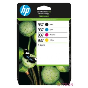 HP 937 , 6C400NE 4er-Pack Original Druckerpatrone Schwarz,Bunt CMYK Instant Ink