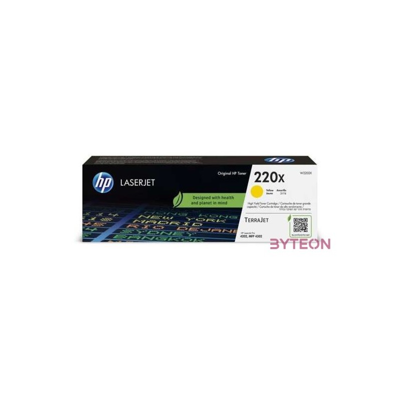 HP 220X , W2202X Original Toner Gelb für ca. 5.500 Seiten
