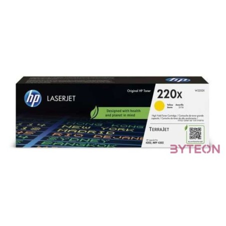 HP 220X , W2202X Original Toner Gelb für ca. 5.500 Seiten