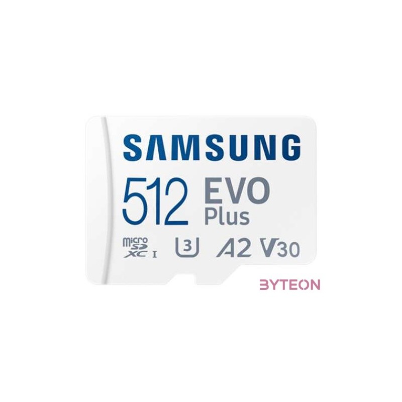 Samsung Evo Plus (2024) 512 GB microSDXC Speicherkarte (160 MB,s, Class 10, U3)