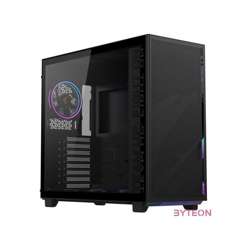 Gigabyte AORUS C400 Midi Tower Gaming Gehuse mit Glasseitenfenster