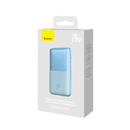 Baseus Bipow Pro Powerbank 10000mAh, 2xUSB, USB-C, 20W (kék)