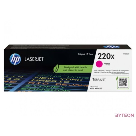 HP 220X , W2203X Original Toner Magenta für ca. 5.500 Seiten