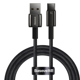 Baseus Tungsten Gold Cable USB to USB-C, 100W, 1m (black)