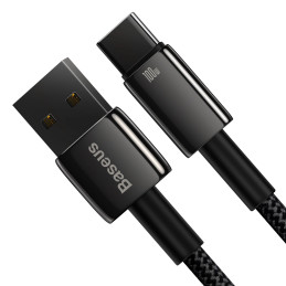 Baseus Tungsten Gold Cable USB to USB-C, 100W, 1m (black)