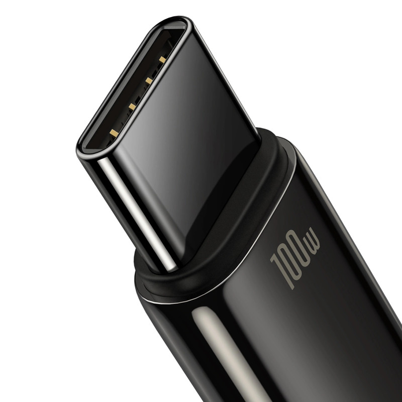 Baseus Tungsten Gold Cable USB to USB-C, 100W, 2m (black)