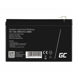 GREEN CELL Battery AGM 12V14AH