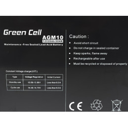 GREEN CELL Battery AGM 12V20AH