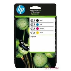 HP 937 , 6C400NE 4er-Pack Original Druckerpatrone Schwarz,Bunt CMYK Instant Ink