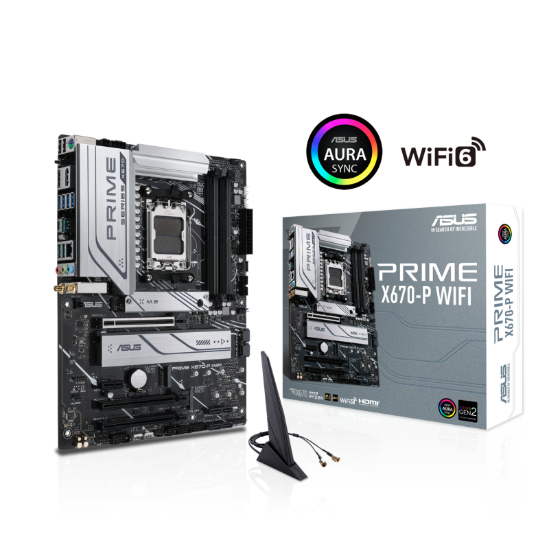 ASUS PRIME X670-P WIFI AMD X670 SocketAM5 ATX alaplap