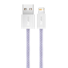 Baseus Dynamic 2 USB - Lightning töltőkábel, 2.4A, 2m (lila)