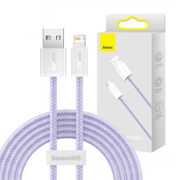 Baseus Dynamic 2 USB - Lightning töltőkábel, 2.4A, 2m (lila)