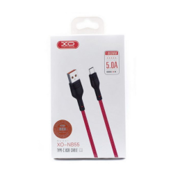 USB to USB-C cable XO NB55 5A, 1m (red)