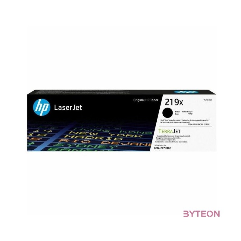 HP 219X , W2190X Original LaserJet Toner Schwarz für ca. 3.200 Seiten
