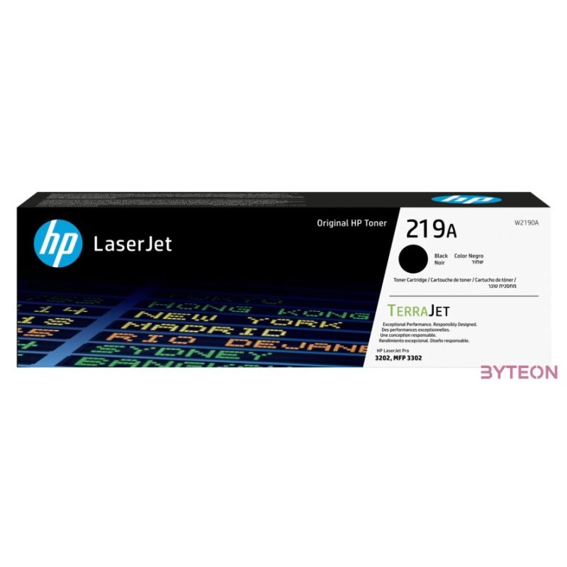 HP 219A , W2190A Original LaserJet Toner Schwarz für ca. 1.300 Seiten