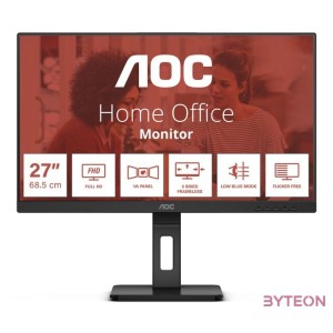 AOC 27E3QAF 68,6cm (27) FHD IPS Office Monitor 169 HDMI,DP,VGA 75Hz 4ms Sync