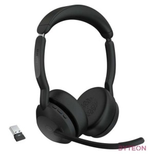 Jabra Evolve2 55 MS Stereo USB Headset schwarz USB-A Ladestation