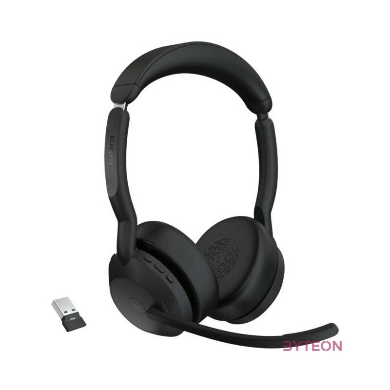 Jabra Evolve2 55 MS Stereo USB Headset schwarz USB-A Ladestation