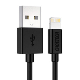 USB to Lightning cable Choetech IP0026,1.2m (black)