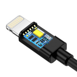 USB to Lightning cable Choetech IP0026,1.2m (black)