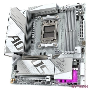 GIGABYTE B850M AORUS ELITE WIFI6E ICE mATX Mainboard Sockel AM5 WIFI6E,DP