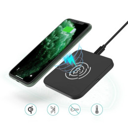 Choetech T511-S wireless inductive charger, 10W (black)