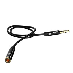 Dudao L11S 3.5mm AUX Audio Extension Cable, 1m (Black)