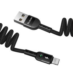 USB to Lightning Cable, Mcdodo CA-6410, Spring, 1.8m (Black)