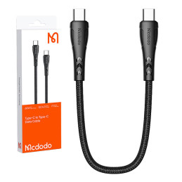 Mcdodo CA-7640 USB-C to USB-C cable, PD 60W, 0.2m (black)