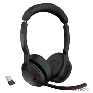 Jabra Evolve2 55 MS Stereo USB Headset schwarz USB-A Ladestation