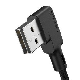 USB to USB-C cable, Mcdodo CA-7310, angled, 1.8m (black)