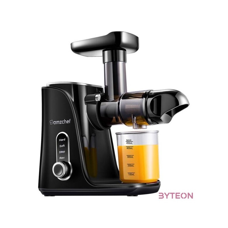 AMZCHEF GM3001-BK lassú sebességű gyümölcscentrifuga (fekete)