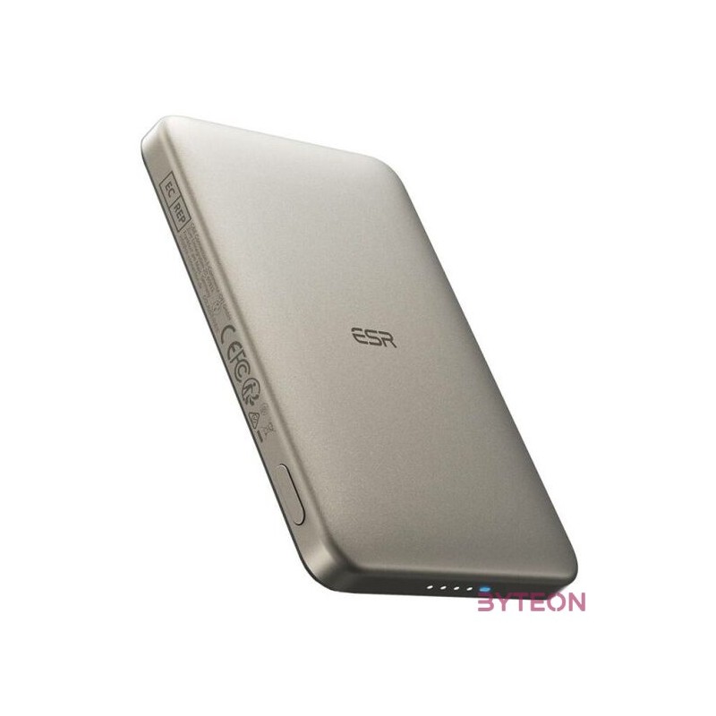 ESR Qi2 MagSlim 5000 mAh mágneses powerbank (homok)