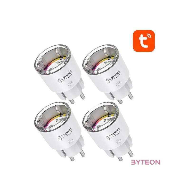 Gosund EP2 WiFi-s okos konnektor - 4 darab, 10A, Tuya