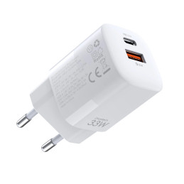 Wall Charger Choetech, 33W, PD5006 A+C dual port (white)