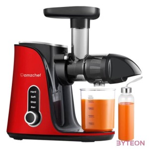 AMZCHEF GM3001-RD lassú sebességű gyümölcscentrifuga (piros)