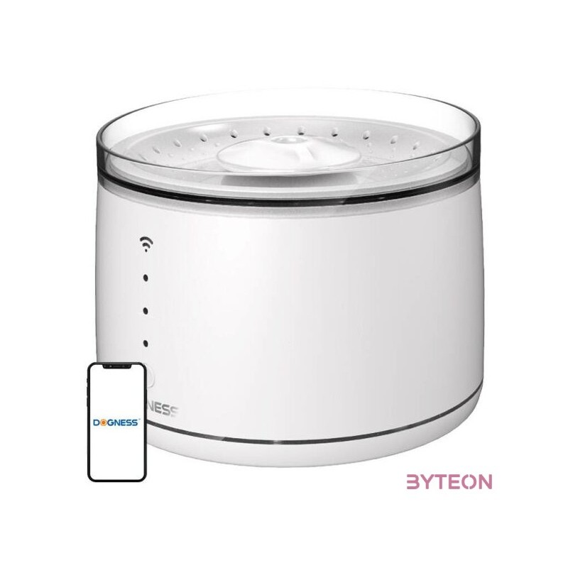 Dogness D07 1,8L-es intelligens kutya és macska szökőkút,itató (fehér)