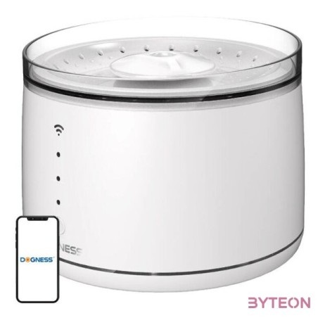 Dogness D07 1,8L-es intelligens kutya és macska szökőkút,itató (fehér)